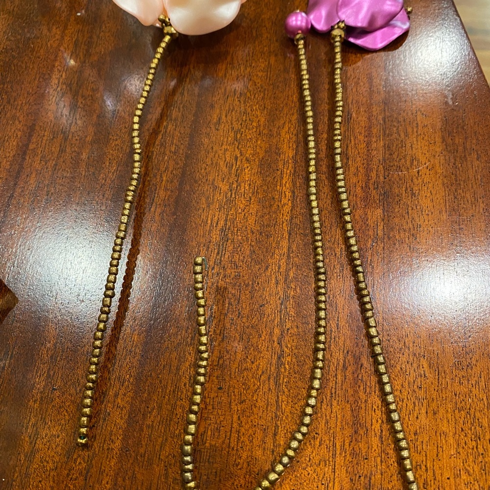 Set of New Handmade 16 Beaded Pink & purple color Artificial Flower Stems - Picture 6 of 6